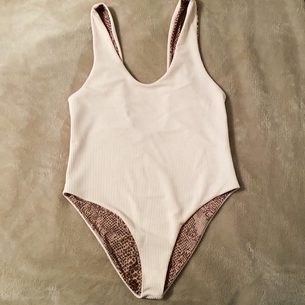 Acacia swimwear white one piece